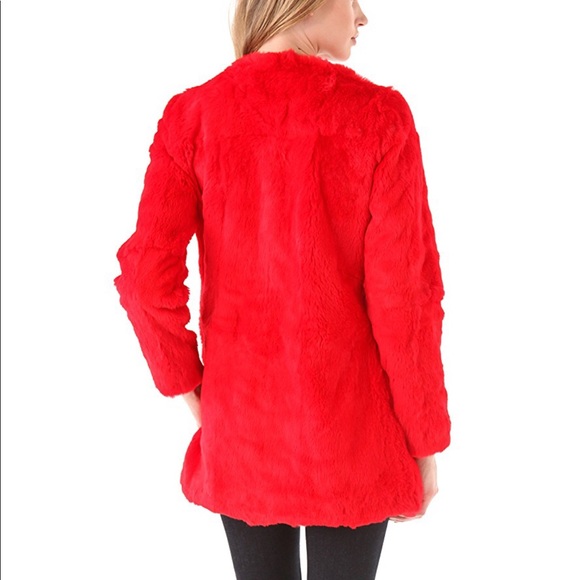 Elizabeth and James Rabbit Fur Coat. Size 2 - Picture 6 of 6